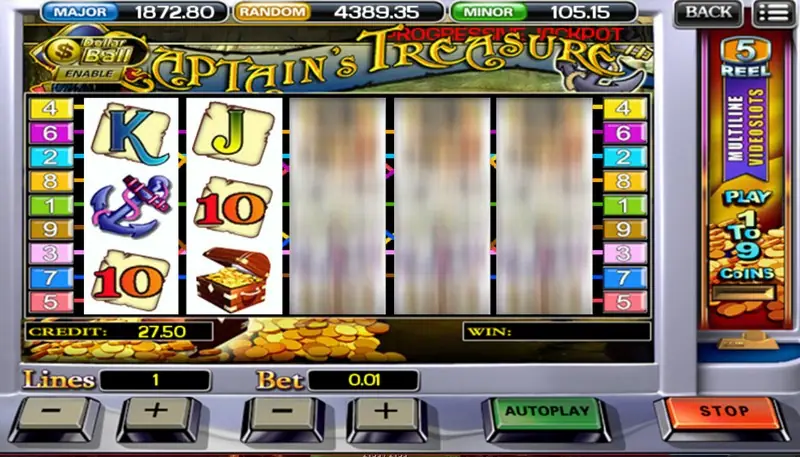Captain's Treasure game icon in the ACE333 slot lobby