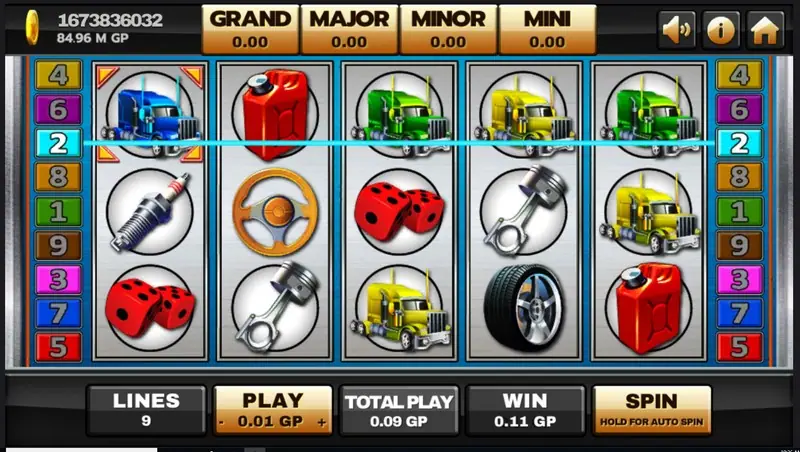 Highway Kings JP reels on Joker123 with the jackpot meter shown