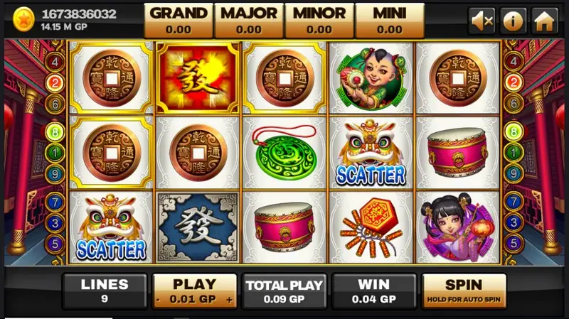 Big win screen in Lucky God 2