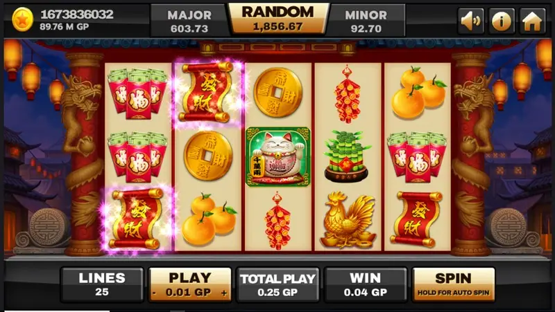 Cat symbols landing on the Supreme Caishen reels to start free spins