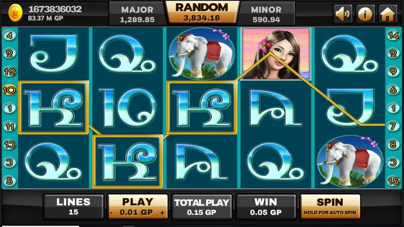 Paytable screen for Thai Paradise on Joker123
