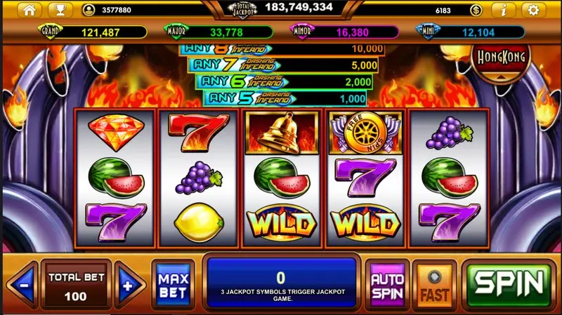 Dashing Inferno Live22 slot with fiery reels