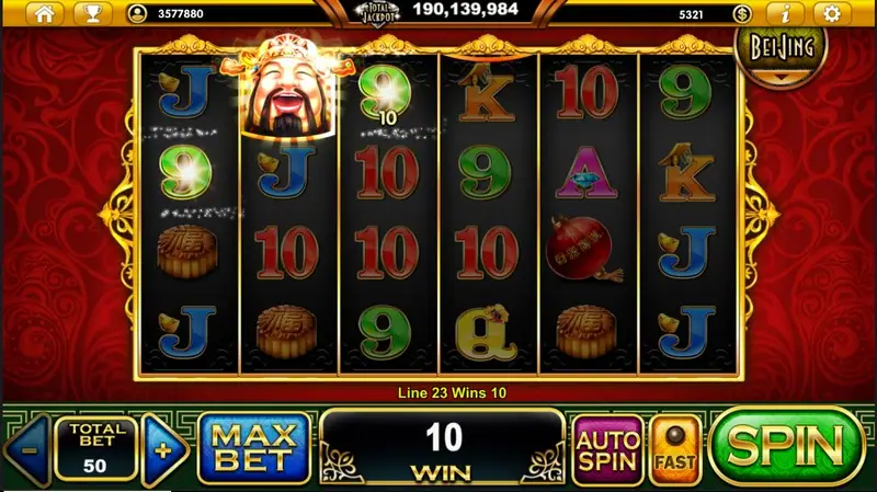 Great Abundance progressive jackpot meter above the reels