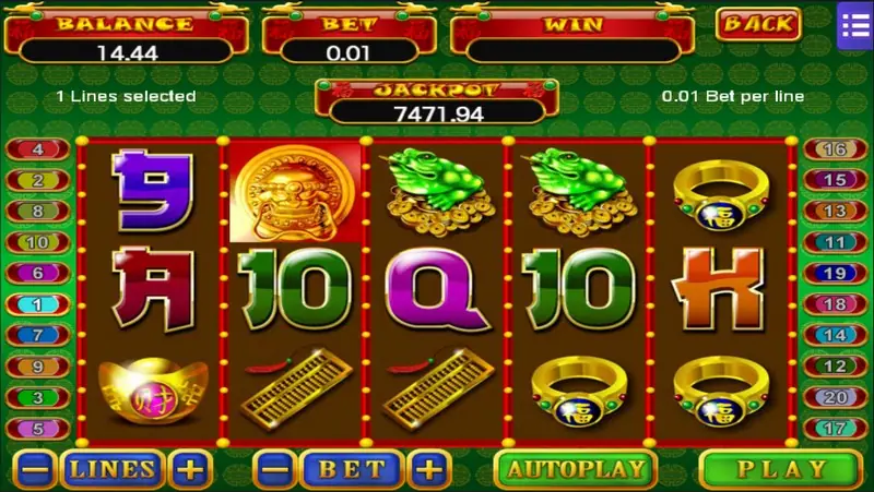 Dice gamble screen in 5 Fortune after a winning spin