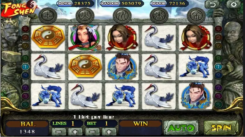 Fong Shen reels during a spin on the Mega888 app