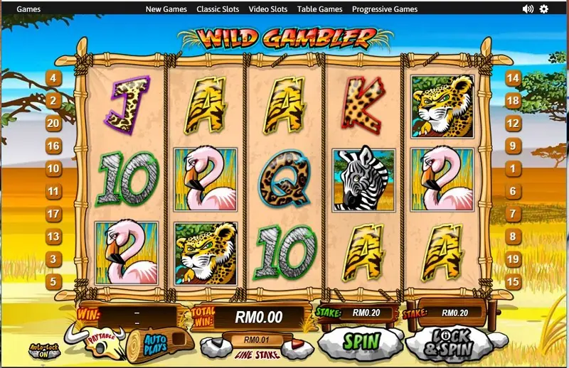 Wild Gambler free spins triggered by five cat symbols