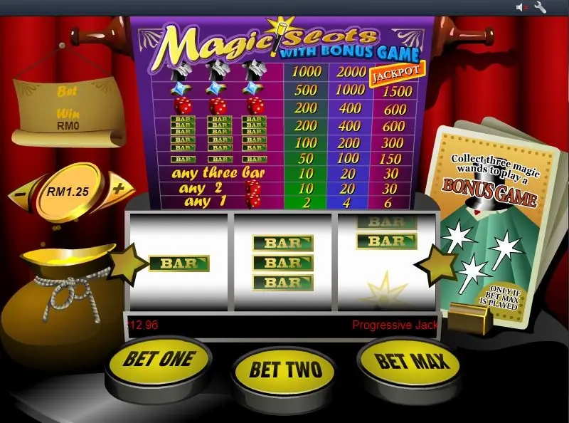 Magic Slot by IGT with an enchanted forest behind the reels