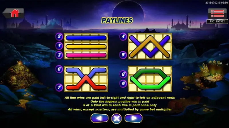 Ali Baba free spins round in progress with a multiplier