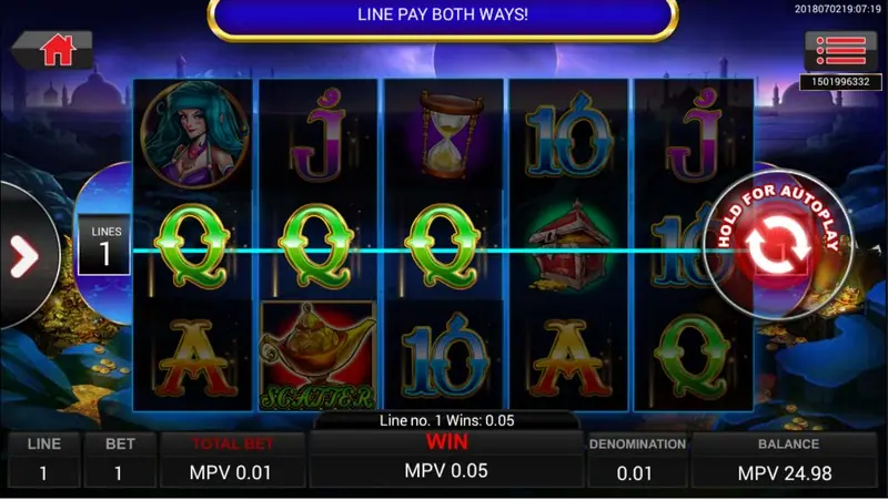 Gold or Robber bonus in Ali Baba with golden vases to pick