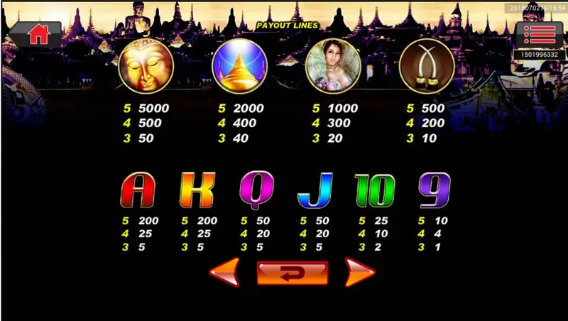 Gamble screen offered after a win in Amazing Thailand
